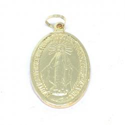 Medalha de Nossa Sra das Graas em ouro 18k - 2MEO0035